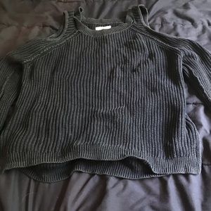 Hollister open shoulder sweater
